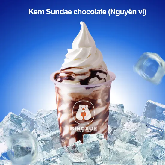 Hình ảnh Kem sundae chocolate - nguyên vị
