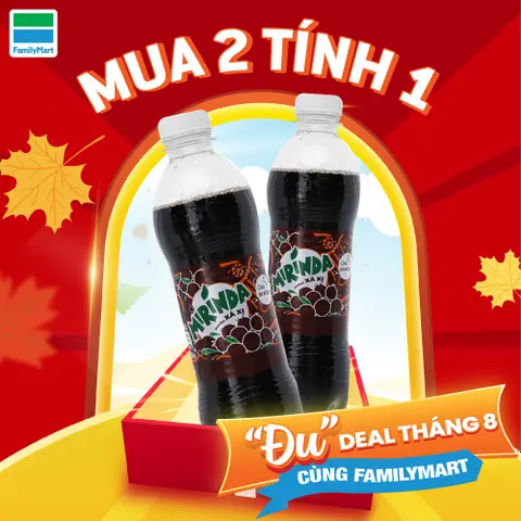 Hình ảnh Mua 1 Tặng 1 Mirinda Xá Xị Chai 390Ml