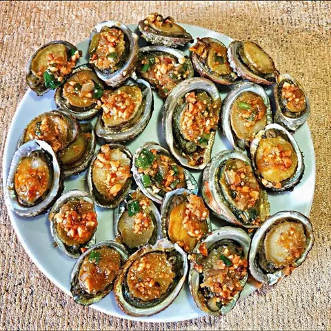 Hình ảnh Combo 2 bào ngư nướng mỡ hành