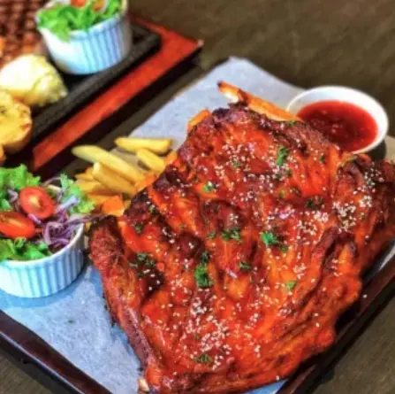 Hình ảnh Combo Sườn quay - Cơm lam - Bánh bao
