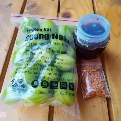 Hình ảnh Cóc thái non gọt sẵn - mắm ruốc
