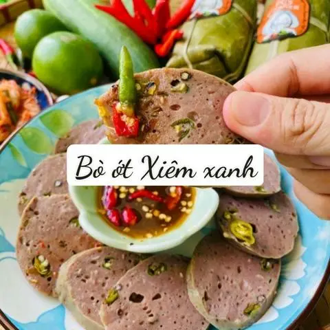 Hình ảnh Chả bò ớt xiêm xanh 500g