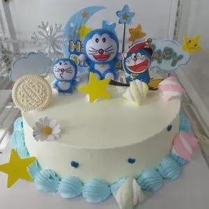 Hình ảnh Bánh kem sữa tươi Đôremon 20cm