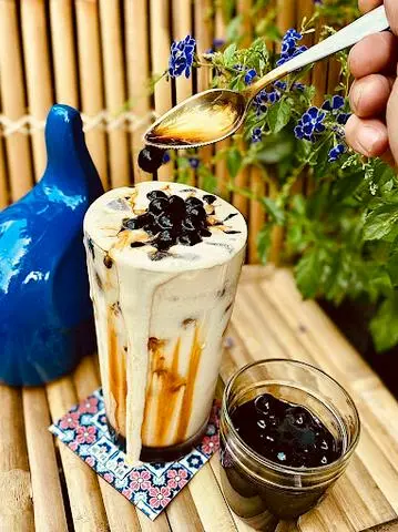 Hình ảnh Sữa tươi kem muối trân châu đường đen - size M