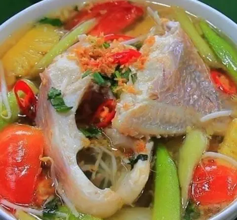 Hình ảnh Canh chua cá hú - cá diêu hồng