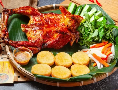 Hình ảnh Combo gà nướng mắm nhĩ - 6 xôi chiên
