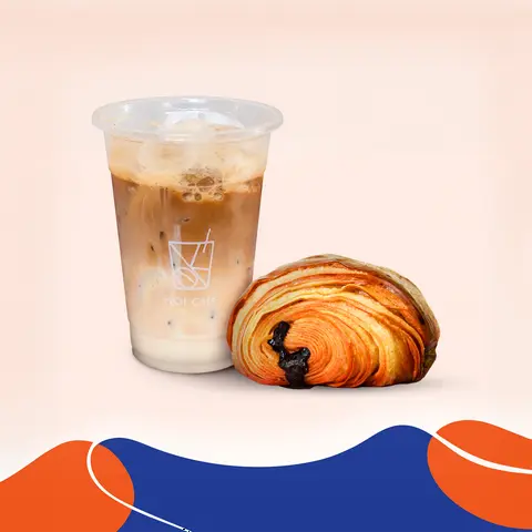 Hình ảnh Combo 2: Pain au Chocolat + Café đặc trưng