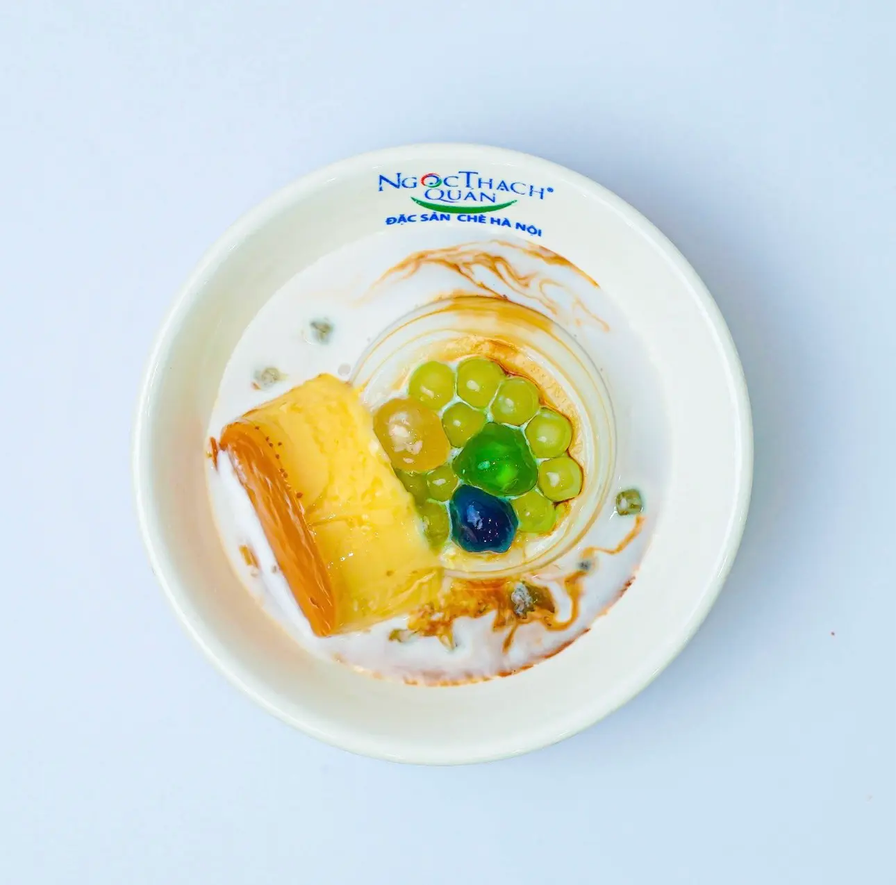 Hình ảnh Rau câu sữa dừa caramen