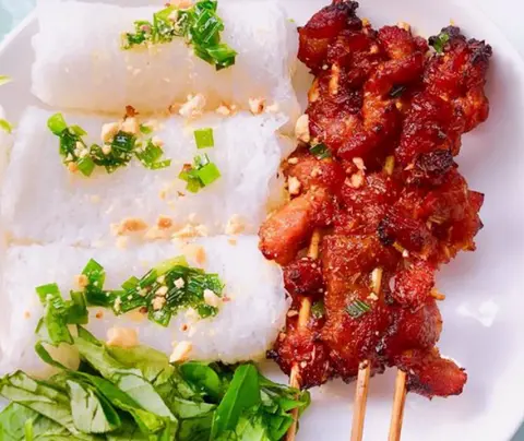 Hình ảnh Bánh hỏi thịt nướng