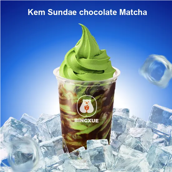 Hình ảnh Kem sundae chocolate - matcha