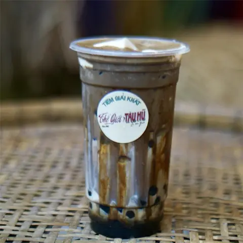 Hình ảnh Tàu hũ houjicha đường đen