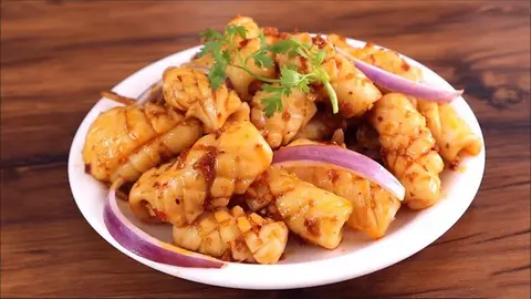 Hình ảnh Mực xào sa tế
