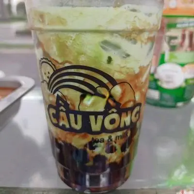 Hình ảnh Trà sữa Matcha full topping size M