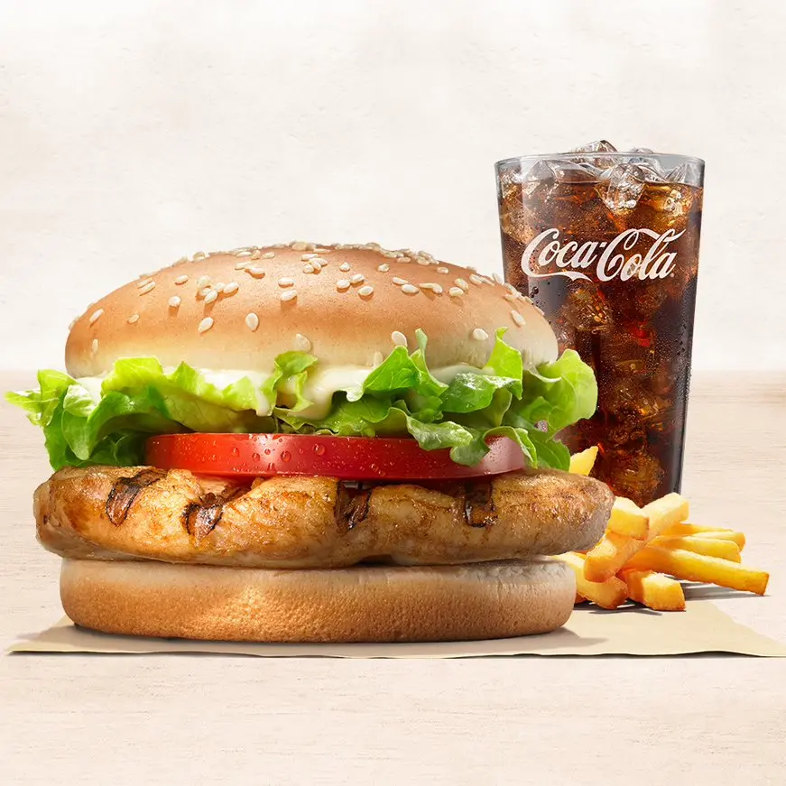 Hình ảnh Combo burger gà rán - nước ngọt