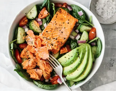 Hình ảnh Salmon avocado salad