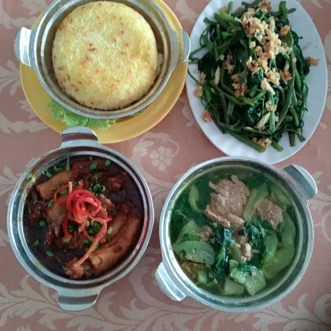 Hình ảnh Combo cơm niêu - cá bống - canh - rau xào