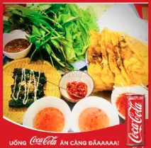 Hình ảnh Bánh Xèo Ngũ Vị (5 Cái 5 Vị ) +  1 Chai Coca 300ml