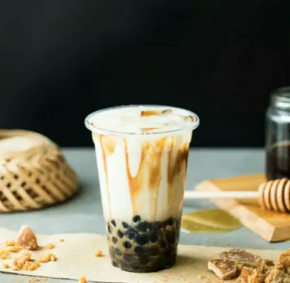 Hình ảnh Sữa tươi trân châu đường đen