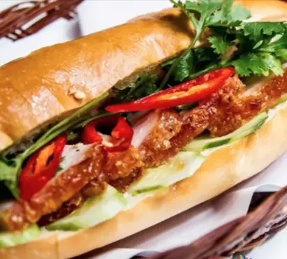 Hình ảnh Bánh mì heo quay