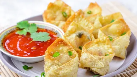 Hình ảnh Hoành thánh chiên chay