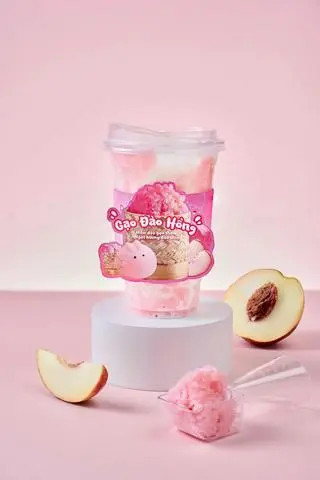 Hình ảnh Sữa Vải Gạo Đào Hồng