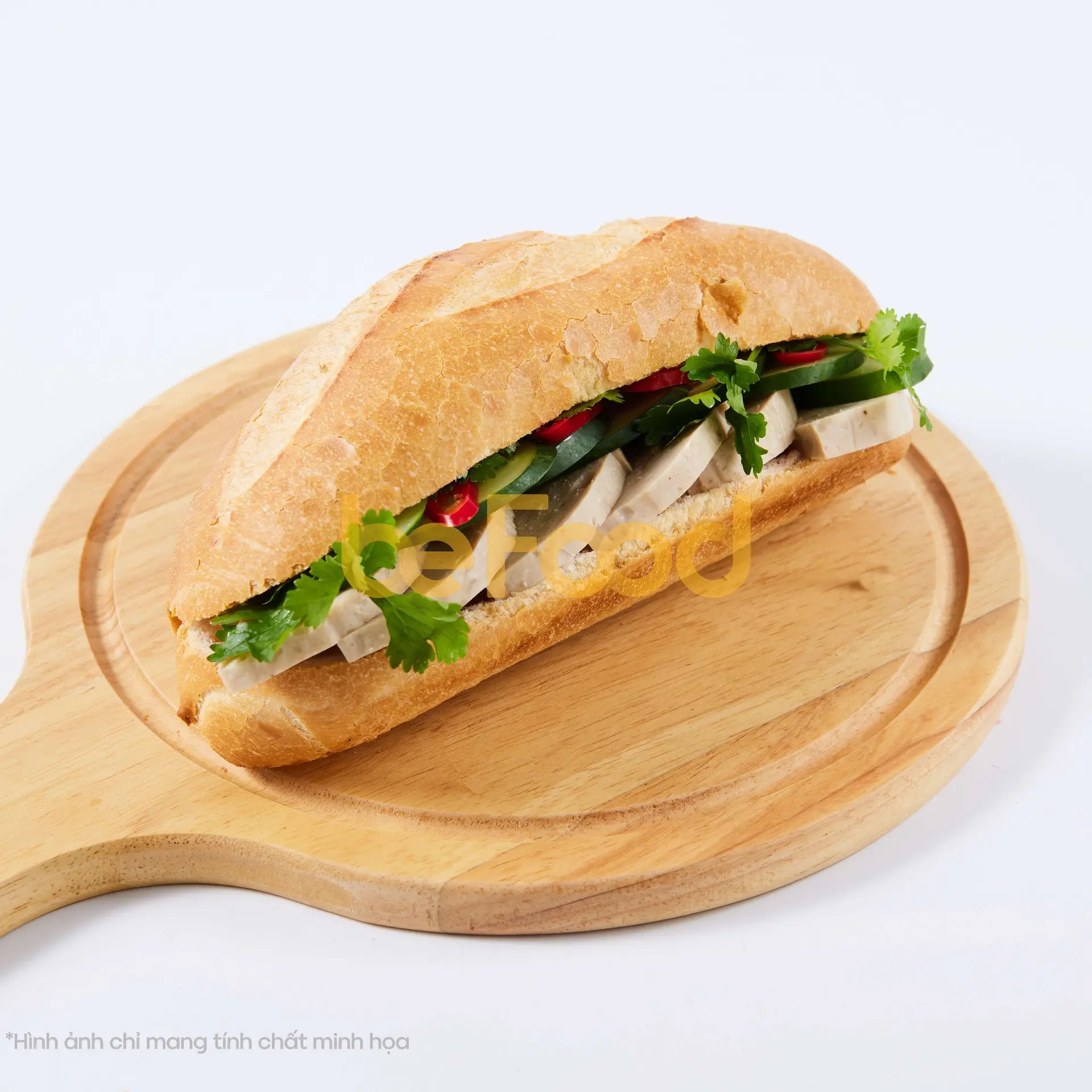 Hình ảnh Bánh mì chả lụa chà bông