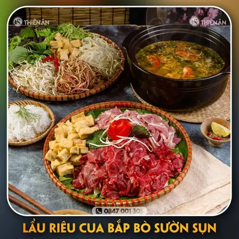 Hình ảnh Lẩu riêu cua bắp bò sườn sụn