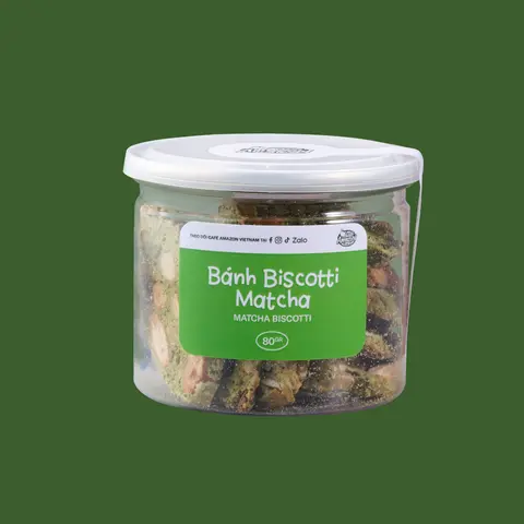 Hình ảnh Bánh biscotti matcha - 80gram