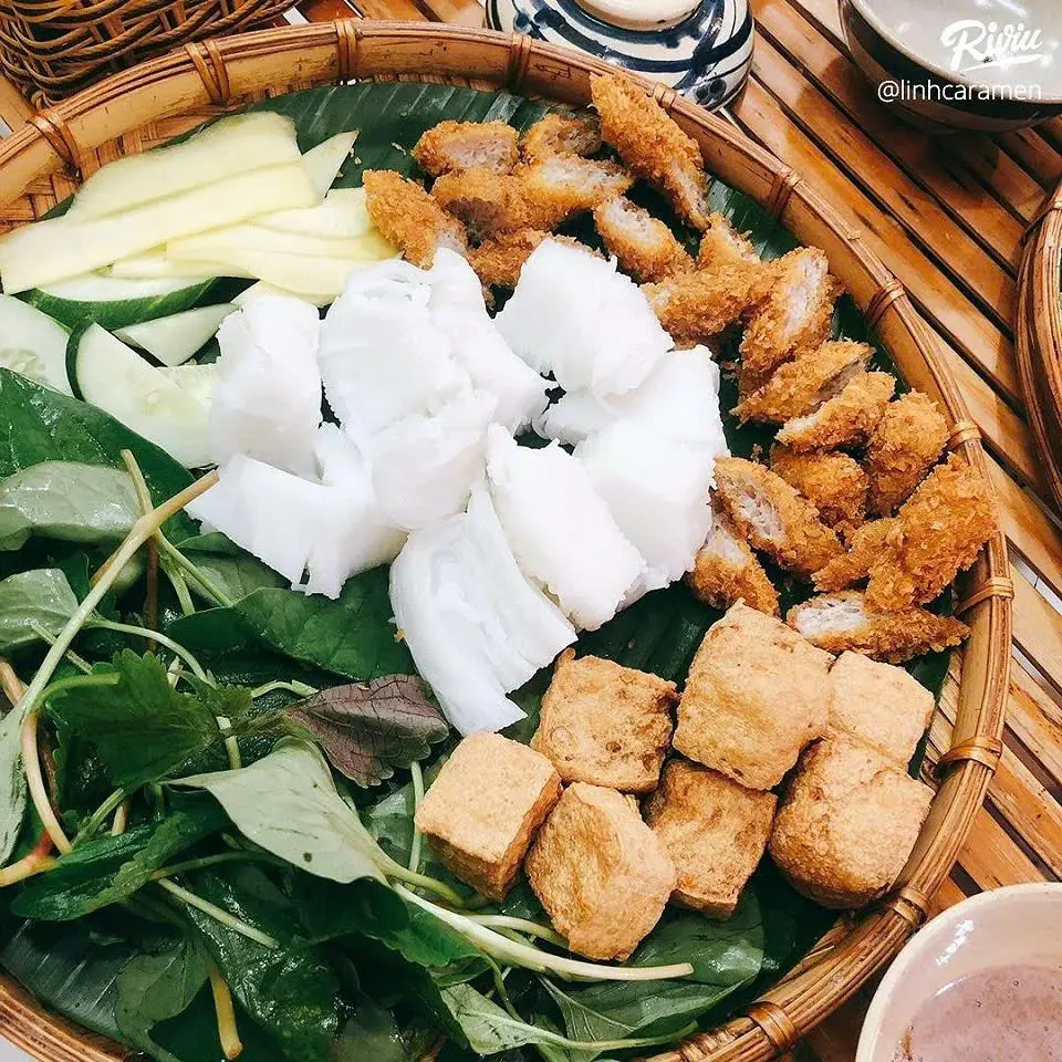 Hình ảnh Bún đậu nem chua rán