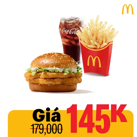 Hình ảnh Phần ăn burger gà mayo thượng hạng