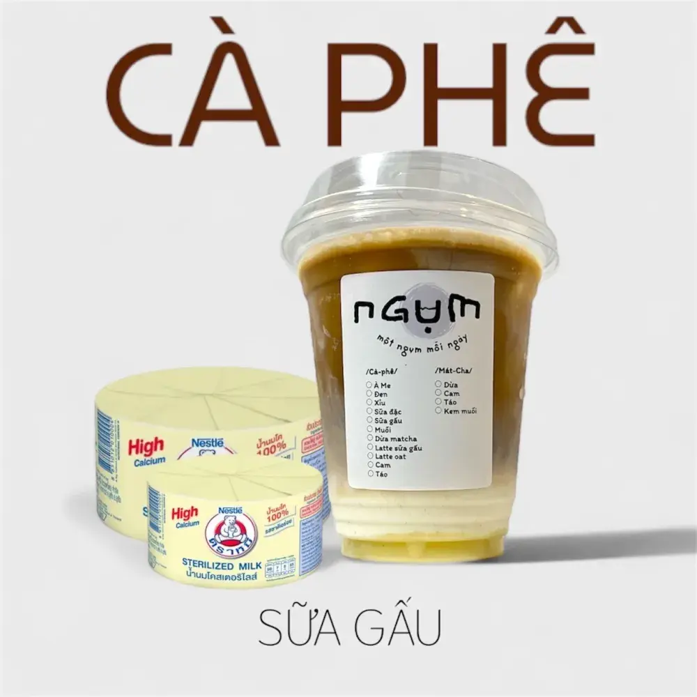 Hình ảnh Cà phê sữa gấu