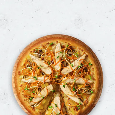 Hình ảnh Pizza Gà Nướng Nấm