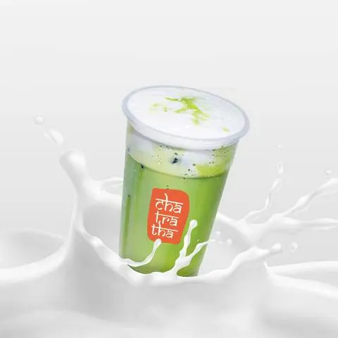 Hình ảnh Latte Thái xanh lạnh - cold Thai green latte