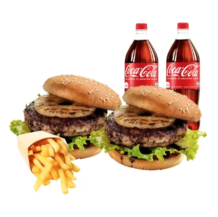 Hình ảnh Combo Buger Hawaii 2 Người