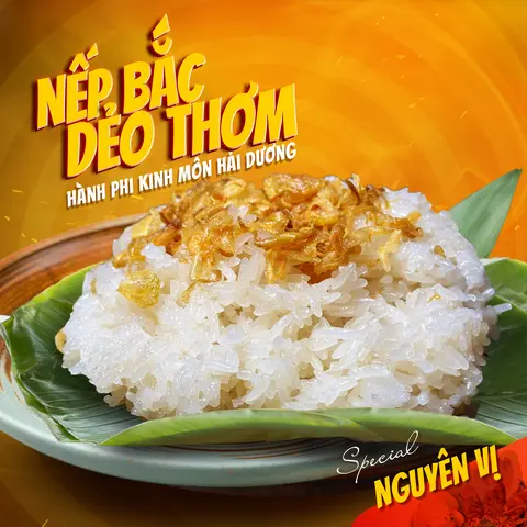 Hình ảnh Xôi Nếp Điện Biên kèm Hành Phi (Xôi Trắng Thêm)
