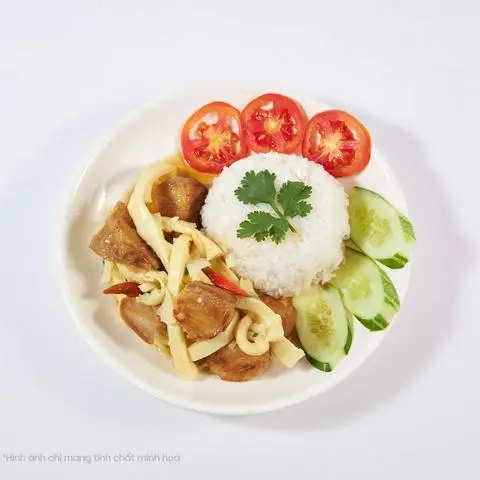 Hình ảnh Cơm thịt kho măng