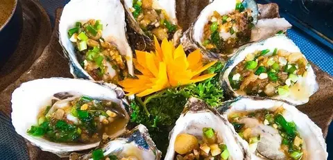 Hình ảnh Hàu sữa nướng mỡ hành