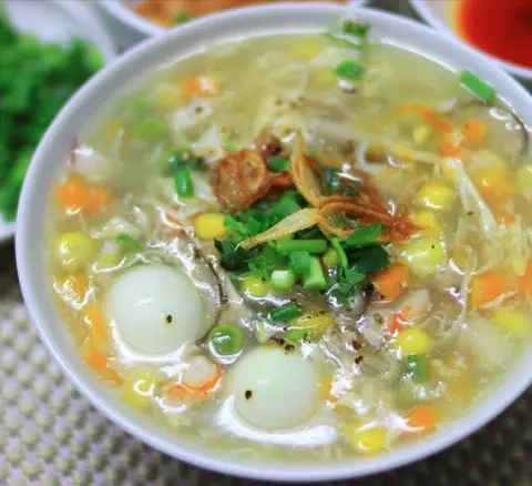 Hình ảnh Súp cua 2 trứng cút