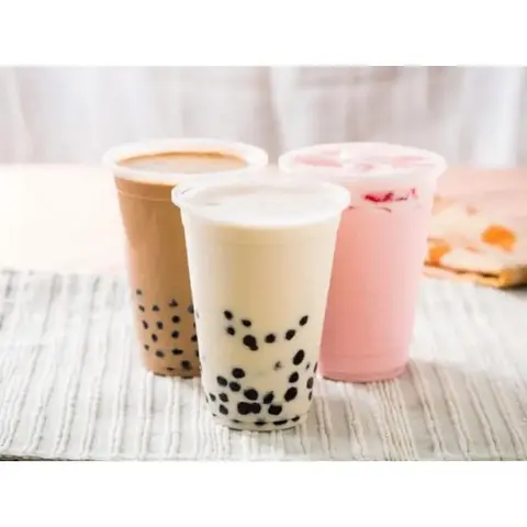 Hình ảnh Trà Sữa Đào Mật Ong Trân Châu