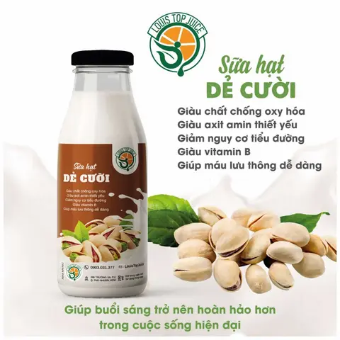 Hình ảnh Sữa hạt dẻ cười thuần chay