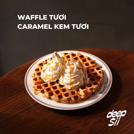 Hình ảnh Waffle Caramel Kem Tươi