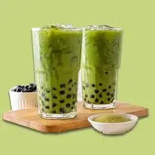 Hình ảnh Trà sữa thái xanh - trân châu đen