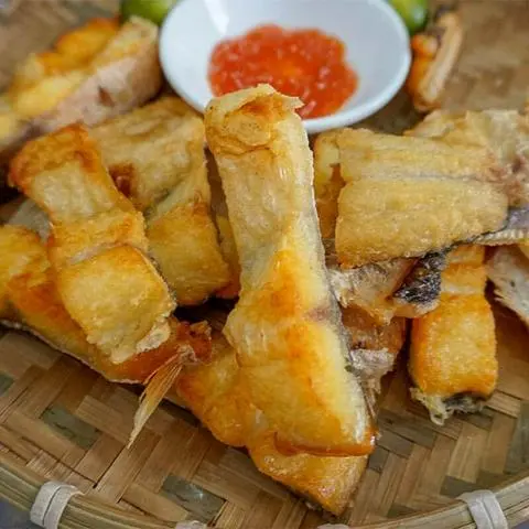 Hình ảnh Khô cá dứa chiên giòn