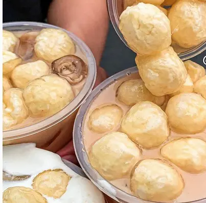 Hình ảnh Trà sữa phô mai viên ( 3 viên )