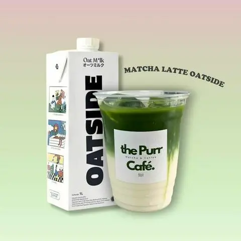 Hình ảnh Matcha latte oatside