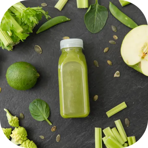 Hình ảnh Ép detox cần tây táo chanh gừng