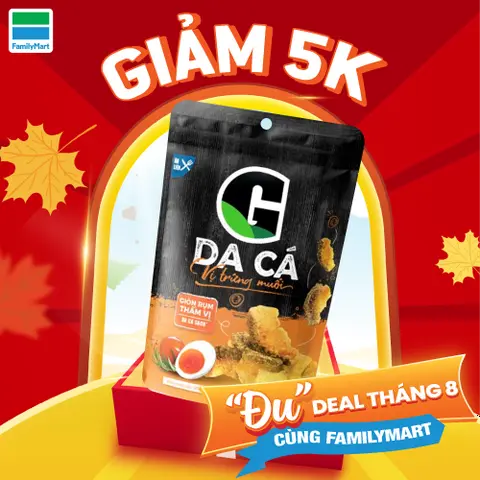 Hình ảnh G - Da Cá Vị Trứng Muối 25G Giảm 5,000Đ