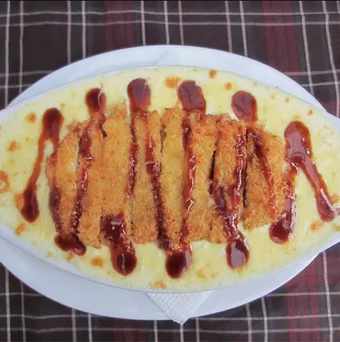 Hình ảnh Baked pork chop with Greek rice