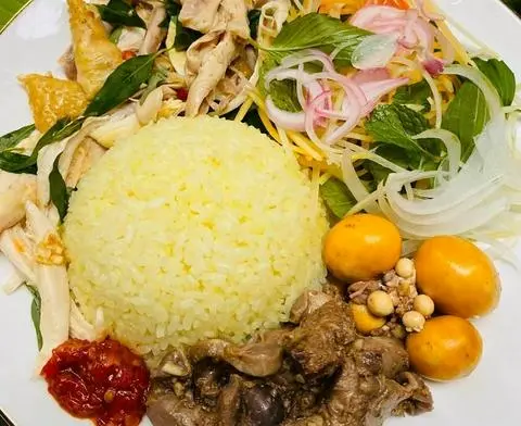 Hình ảnh Cơm lòng gà trứng non