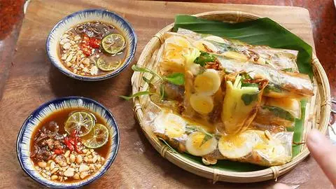 Hình ảnh Bánh tráng cuốn sốt me